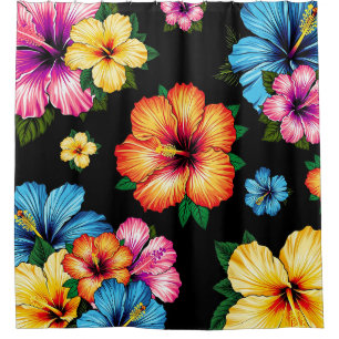 Rideaux De Douche Hibiscus tropical