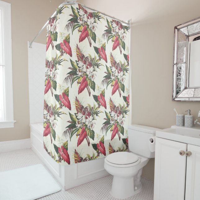 Rideaux De Douche Hollywood Tropical (En situation)