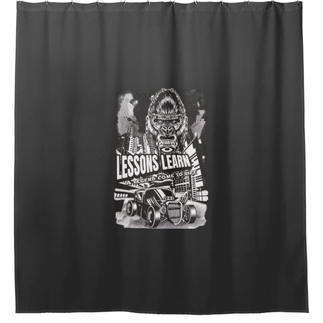 Rideaux De Douche Home Decor Legendary Gorilla Shower Curtain  (Devant)