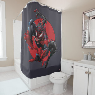 Rideaux De Douche Homme-araignée Venomisé Miles Morales