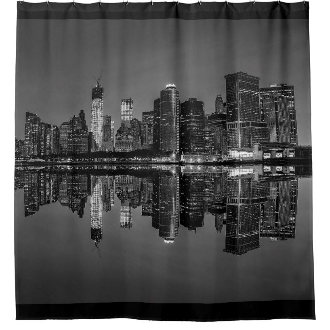Rideaux De Douche Horizon de New York City Manhattan (Devant)