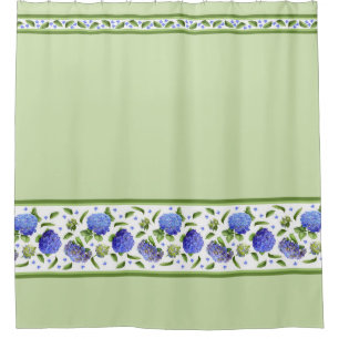 Rideaux De Douche Hortensias bleus