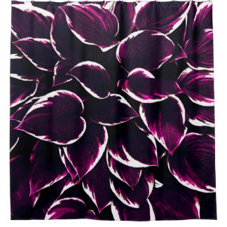 Rideaux De Douche Hosta à feuilles pourpres