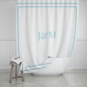 Rideaux De Douche Hôtel Élégant Chic Monogramme Esperluette