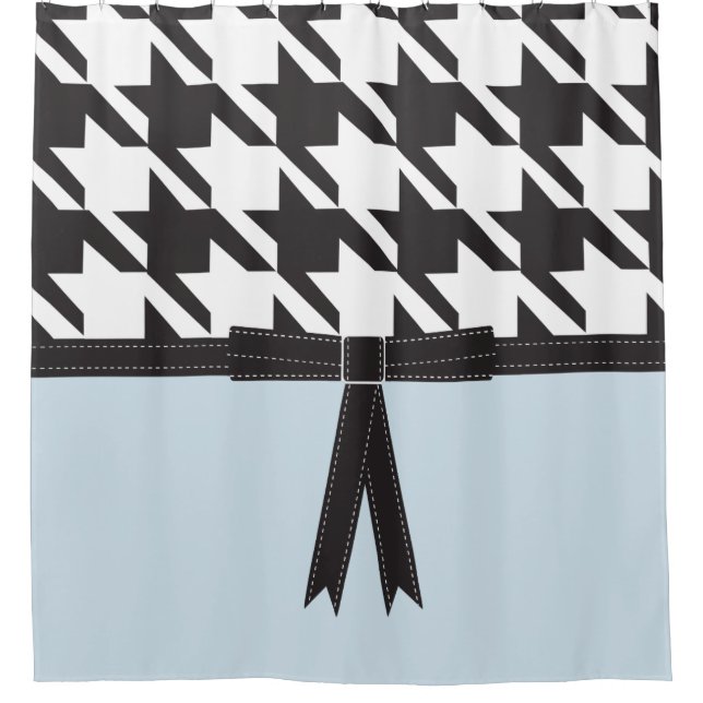 Rideaux De Douche Houndstooth moderne (Devant)
