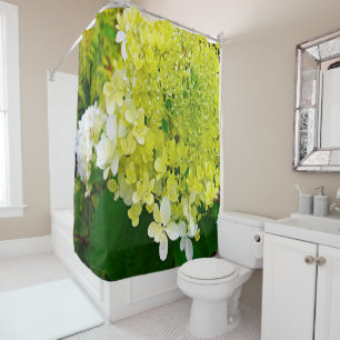 Rideaux De Douche Hydrangea Limelight Vert Chartreuse Élégant