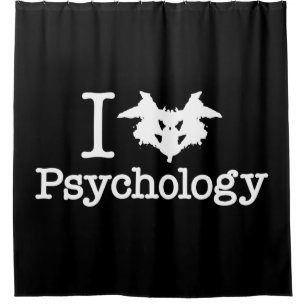 Rideaux De Douche I Coeur (Rorschach Inkblot) Psychologie