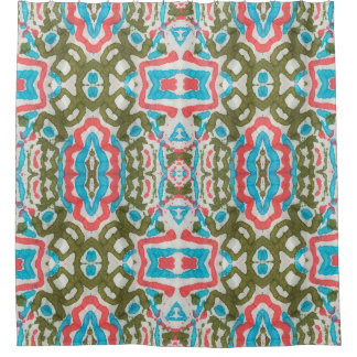 Rideaux De Douche Ikat Ethnic : Abstrait Motif Shaman