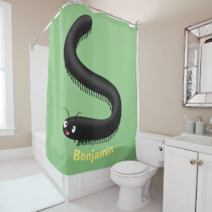 Rideaux De Douche Illustration de dessin mignon millipede