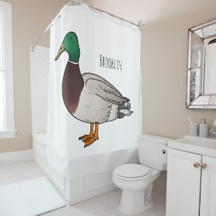 Rideaux De Douche Illustration du canard de Majard