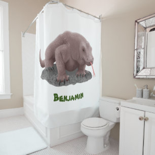 Rideaux De Douche Illustration du dragon de Komodo
