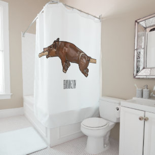 Rideaux De Douche Illustration du rôti de porc / rôti de porc