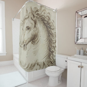 Rideaux De Douche image vintage v 1 de cheval