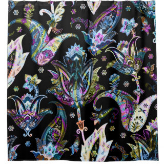 Rideaux De Douche Imaginaire Floral Paisley : Ornement sans joint