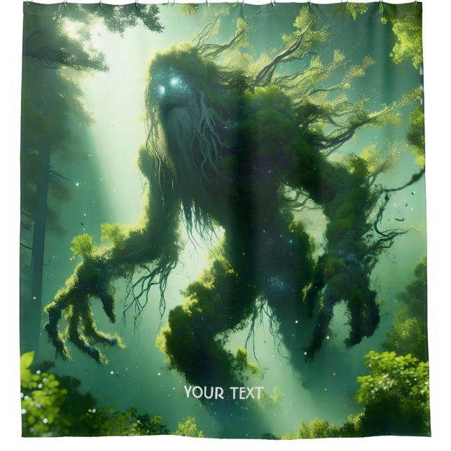 Rideaux De Douche Imaginaire mignon arbre géant (Devant)