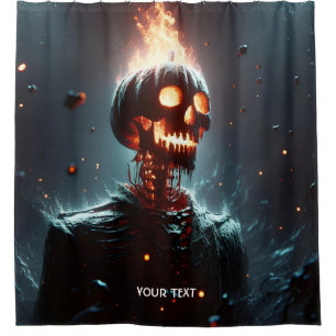 Rideaux De Douche Imaginaire Mignonne lanterne Citrouille Halloween