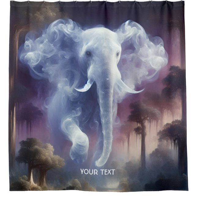 Rideaux De Douche Imaginaire Mist Mist Elephant Jungle (Devant)