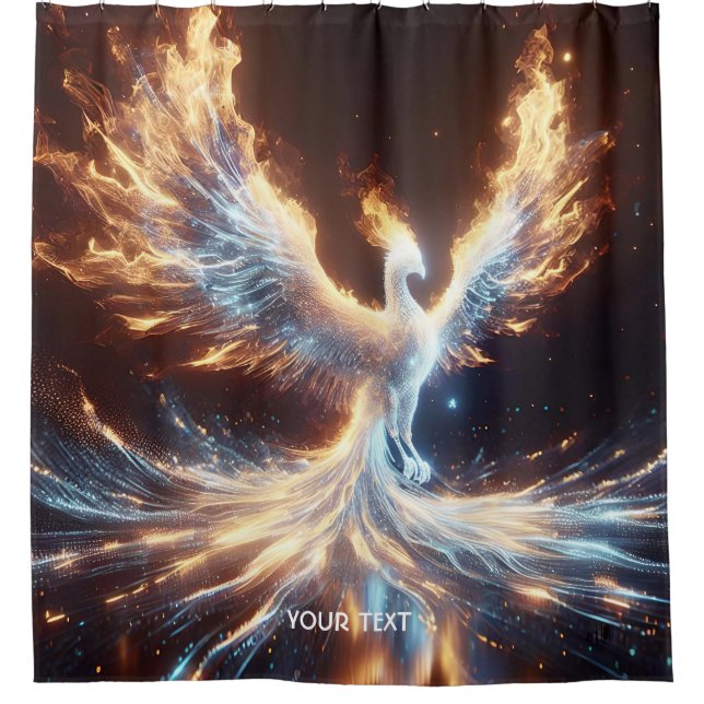 Rideaux De Douche Imaginaire Phoenix Feu mignon renaître (Devant)