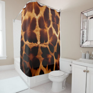 Rideaux De Douche Impression de girafe
