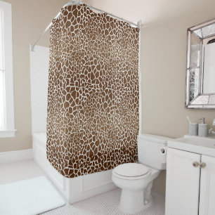 Rideaux De Douche Impression de girafe