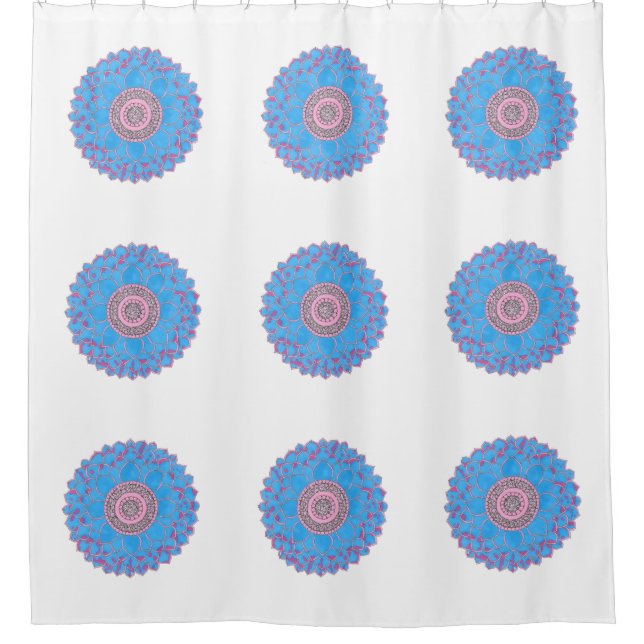 Rideaux De Douche Impression Mandala (Devant)