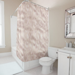 Rideaux De Douche Impression Zebra Or Blush