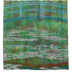 Rideaux De Douche Impressionniste japonais de Footbridge Claude Mone