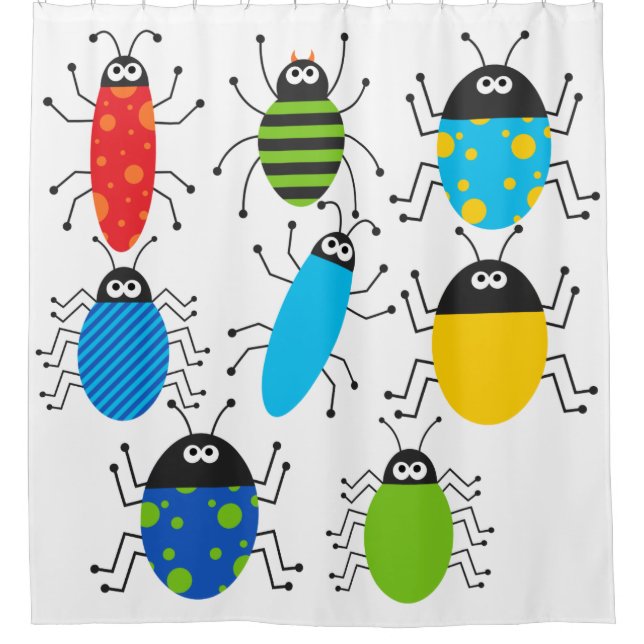 Rideaux De Douche Insectes et plus d'insectes d'insectes (Devant)
