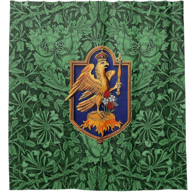 Rideaux De Douche Insigne de Falcon royal de la reine Anne Boleyn (Devant)