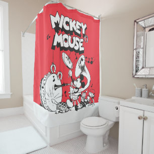Rideaux De Douche Instauration Vintage Mickey Silly