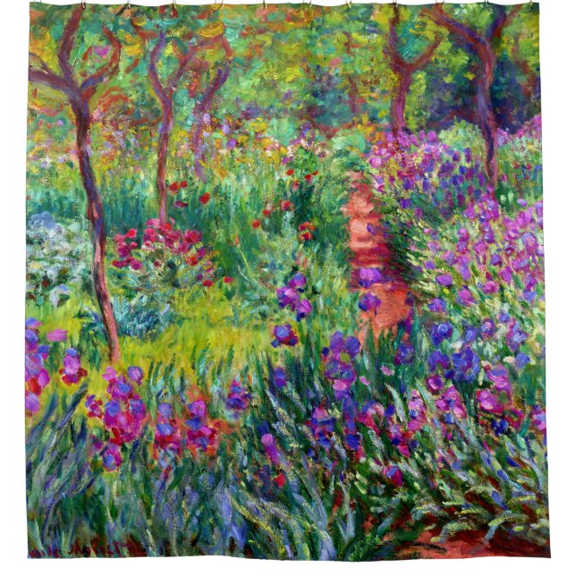 Rideaux De Douche Iris Garden Claude Monet Fine Art (Devant)