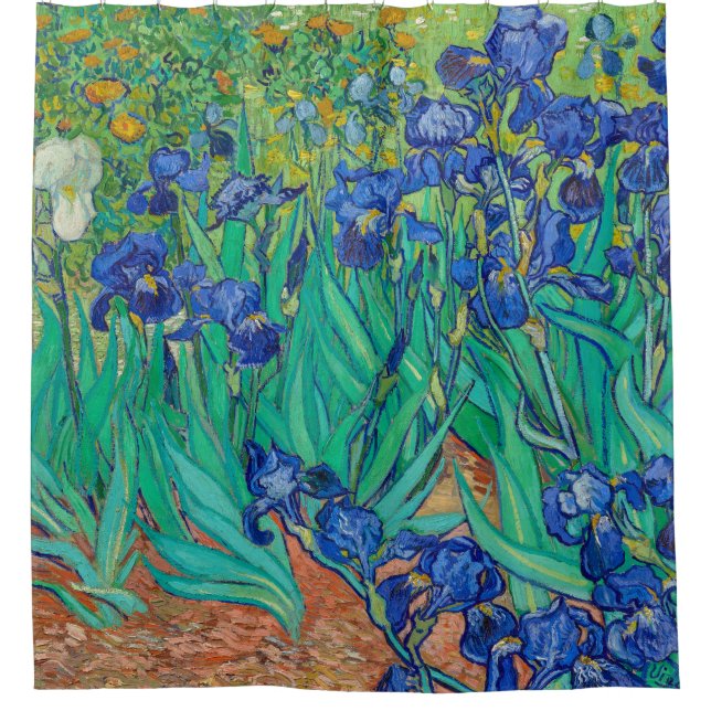 Rideaux De Douche Irises, 1889 par Vincent van Gogh (Devant)