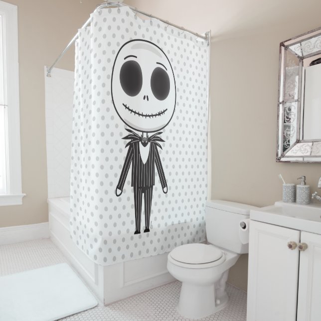 Rideaux De Douche Jack Skellington Emoji (En situation)
