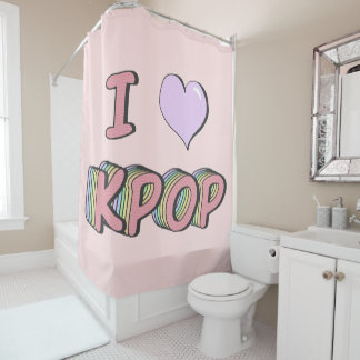 Rideaux De Douche J'ai le coeur Kpop