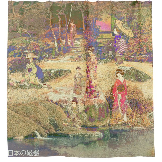 Rideaux De Douche Japanese Garden II / Washed Edition (Devant)