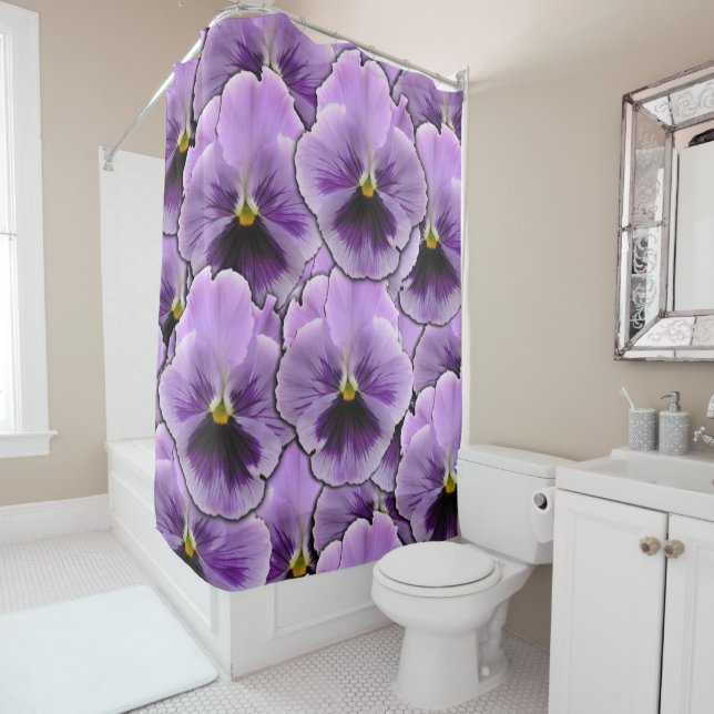Rideaux De Douche Jardin de Pansy (En situation)