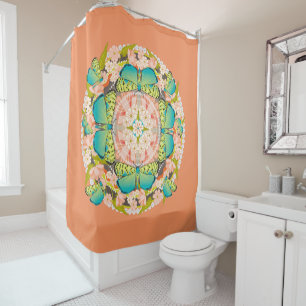 Rideaux De Douche Jardin des papillons