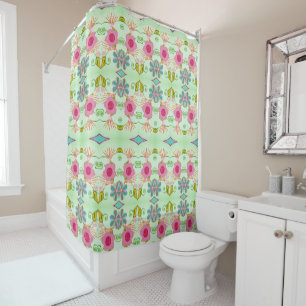Rideaux De Douche Jardin Écléctique Enchanté : Beauté Florale Divers