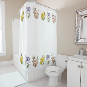 Rideaux De Douche Jardin Flower Iris