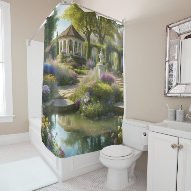 Rideaux De Douche Jardin secret de notre esprit (En situation)