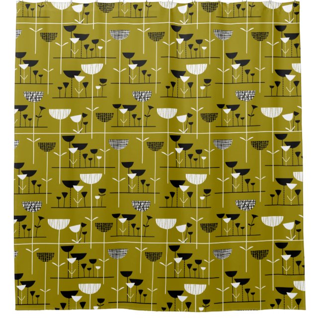 Rideaux De Douche Jazz moderne - Gold Brown 988501 (Devant)