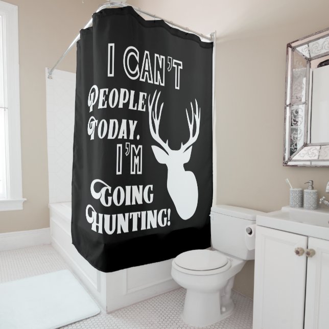 Rideaux De Douche Je ne peux pas les gens que je suis cerf commun (En situation)