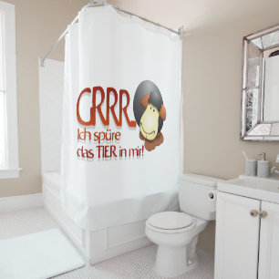 Rideaux De Douche "Je sens l'animal en moi !"