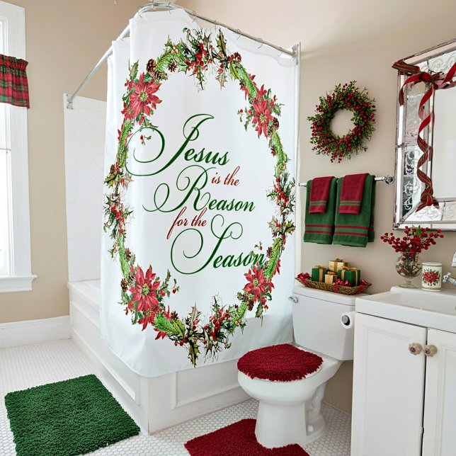 Rideaux De Douche Jésus est la raison (Créateur téléchargé)
