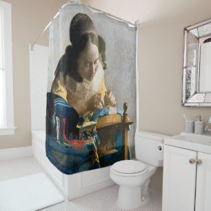 Rideaux De Douche Johannes Vermeer - Le Lacemaker
