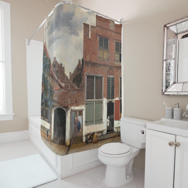 Rideaux De Douche Johannes Vermeer - Little Street (En situation)