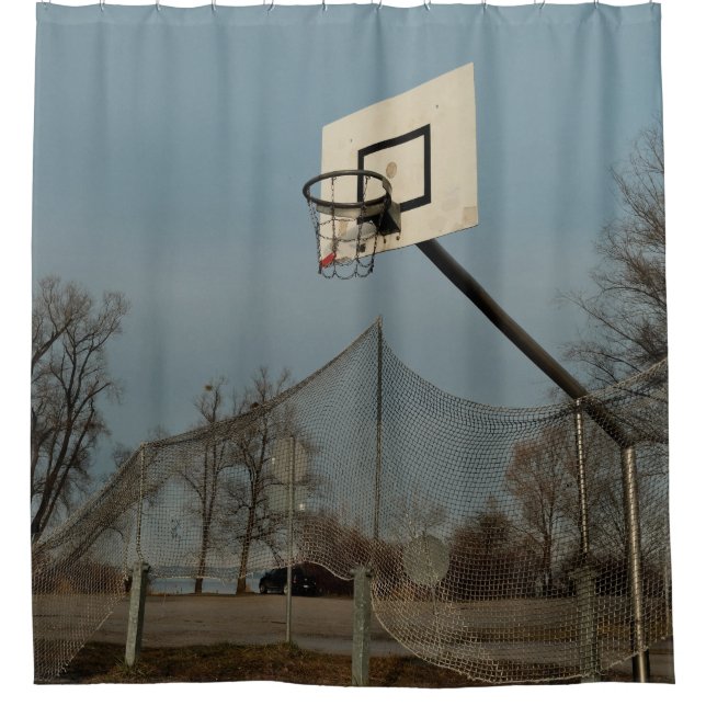Rideaux De Douche Joli basket-ball (Devant)