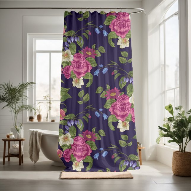 Rideaux De Douche Joli décor fleuri attirant l'oeil (Créateur téléchargé)