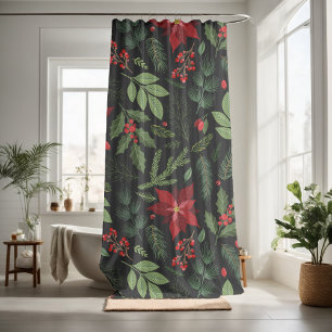 Rideaux De Douche Joli motif floral décoratif qui attire l'œil