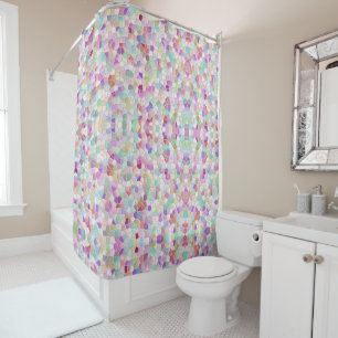 Rideaux De Douche Joli verre coupé